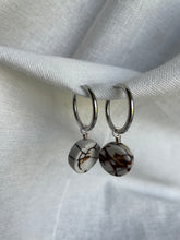Load image into Gallery viewer, Silver Stone Hoops - ATRDesigns 
