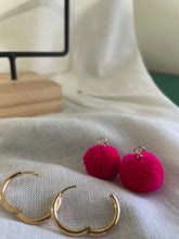 Load image into Gallery viewer, PomPom Hoop Charms - ATRDesigns
