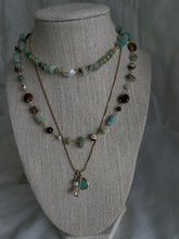 Load image into Gallery viewer, Chained Together Green Gemstone Necklace
