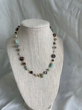 Load image into Gallery viewer, Chained Together Green Gemstone Necklace
