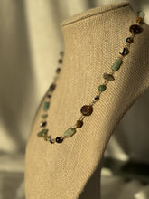 Load image into Gallery viewer, Chained Together Green Gemstone Necklace
