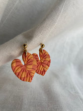 Load image into Gallery viewer, Checkered Leaf Earrings - ATRDesigns 
