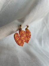 Load image into Gallery viewer, Checkered Leaf Earrings - ATRDesigns 
