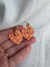 Load image into Gallery viewer, Checkered Leaf Earrings - ATRDesigns 
