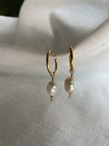 Fresh Water Pearl Hoops - ATRDesigns 