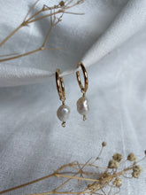 Load image into Gallery viewer, Fresh Water Pearl Hoops - ATRDesigns 
