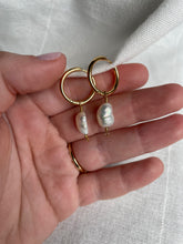 Load image into Gallery viewer, Fresh Water Pearl Hoops - ATRDesigns 
