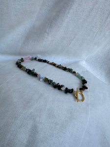 14k Gold Filled Beaded Gemstone Necklace