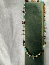 Load image into Gallery viewer, Chained Together Green Gemstone Necklace
