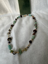 Load image into Gallery viewer, Chained Together Green Gemstone Necklace
