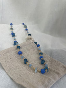 Blue Gemstone Chain - ATRDesigns 