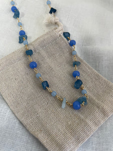 Blue Gemstone Chain - ATRDesigns 